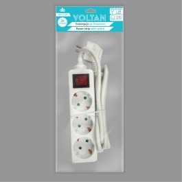 Πολύπριζο με διακόπτη 3 θέσεων 3×1,5mm DMPRO Power DM103BK