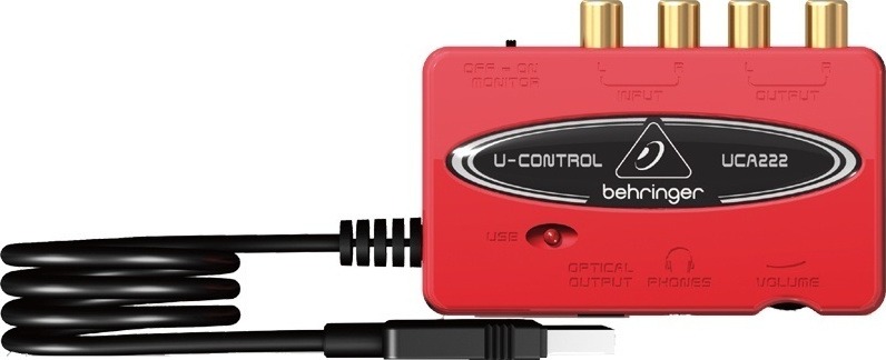 Behringer Εξωτερική Επαγγελματική Κάρτα Ήχου UCA222 Συνδεσιμότητα USB