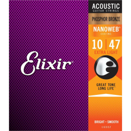 ELIXIR 16002 “Nanoweb” Χορδές Phosphor Bronze Ακουστικής Κιθάρας ΣET