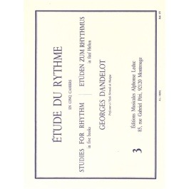 ETUDE DU RYTHME VOLUME 3 Broché – Livre de musique, 9 novembre 2005