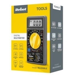 Rebel RB-830BUZ Ψηφιακό Πολύμετρο Ρεύματος DC/AC, Ohm Με Δοκιμή Συνέχειας Και Γεννήτρια