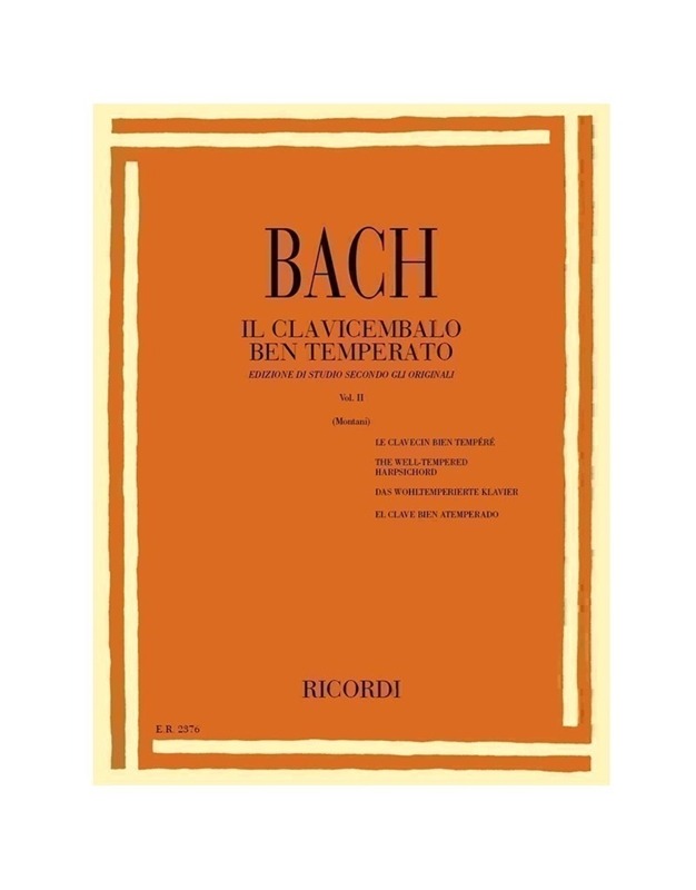 BACH J.S. Das Wohltemperierte No.2 / Εκδόσεις Ricordi - Image 3