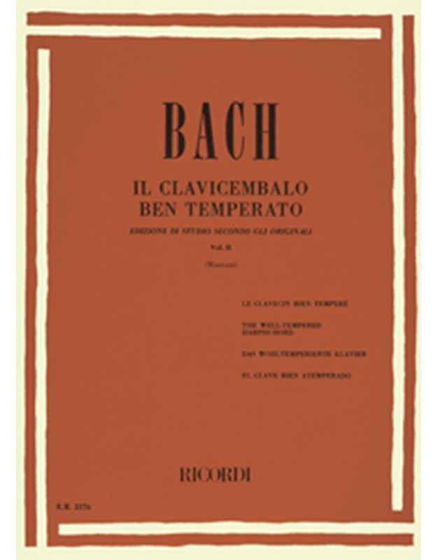 BACH J.S. Das Wohltemperierte No.2 / Εκδόσεις Ricordi