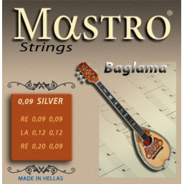 Χορδές Μπαγλαμά MASTRO Silverplated 009 Set