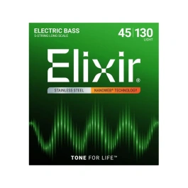 ELIXIR 14202 Χορδές 5-χορδου Ηλ.Μπάσου Nanoweb Coating .045-.130 Light Long Scale