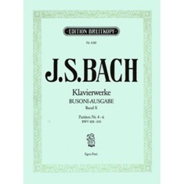 J.S. Bach – Klavierwerke (Busoni-Ausgabe) Band X / Εκδόσεις Breitkopf