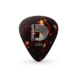 D’Addario Shell-Color Celluloid Guitar Picks, 10 pack, Medium