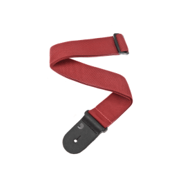 PWS101 D’Addario Polypropylene Guitar Strap, Red