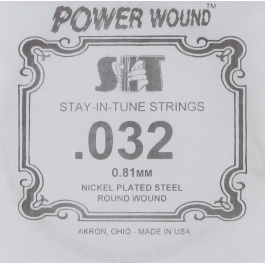 S I T Strings Electric Guitar Power Wound (Nickel) .032, 032PW